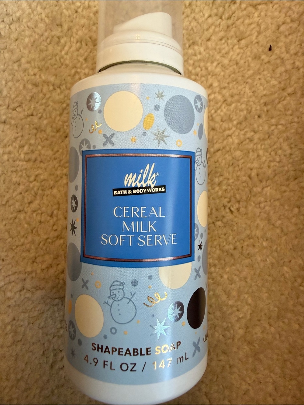 Bath & Body Works Cereal Milk Soft Serve Shapeable Soap - Light Blue